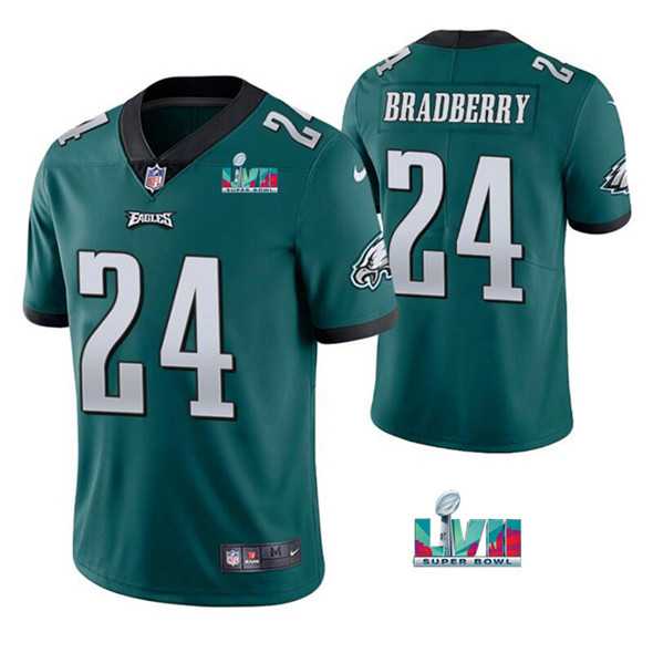 Men & Women & Youth Philadelphia Eagles #24 James Bradberry Green Super Bowl LVII Vapor Untouchable Limited Stitched Jersey->philadelphia eagles->NFL Jersey